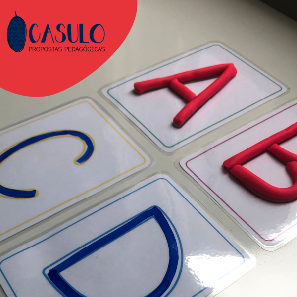 Base de letras - massinha de modelar