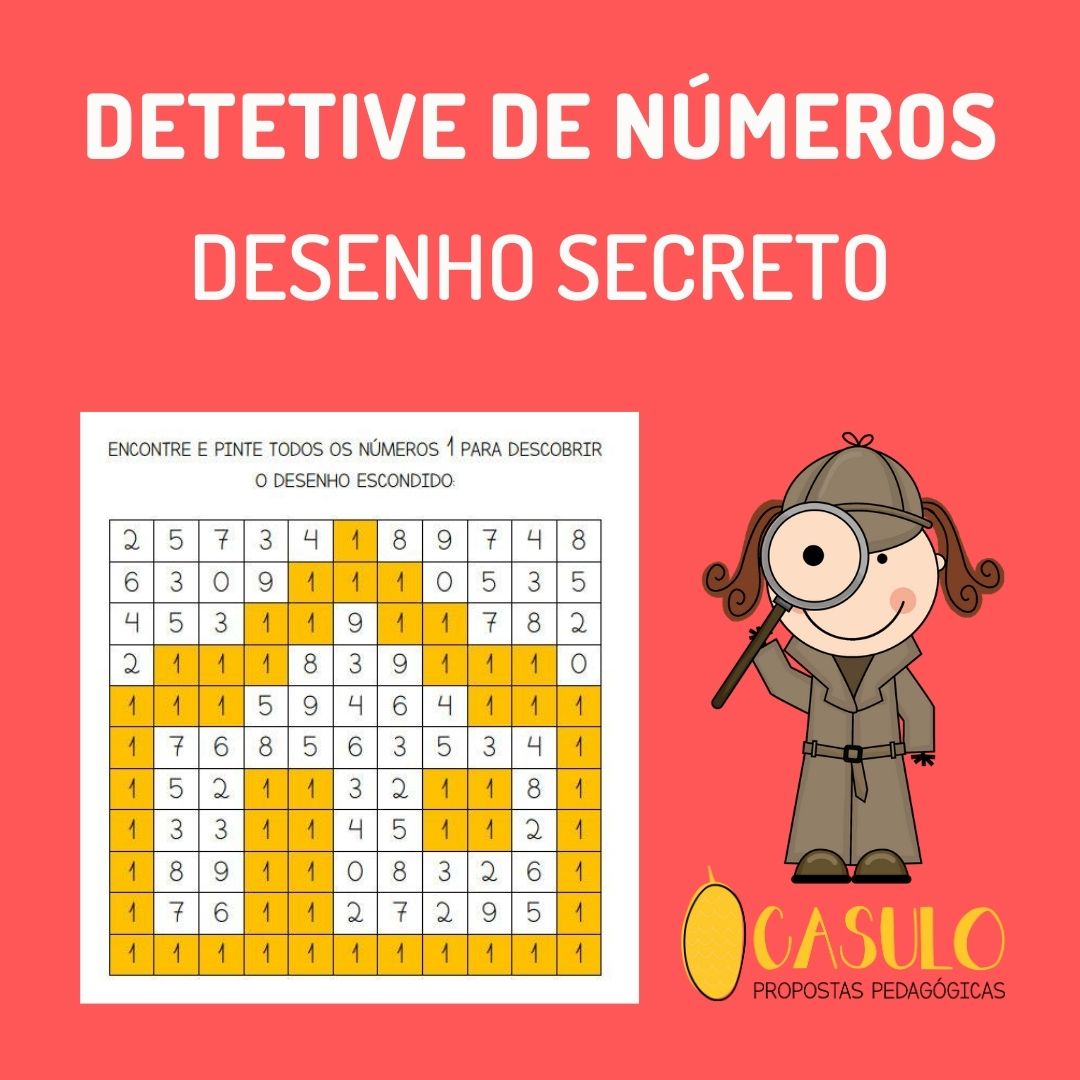 DETETIVE DE NÚMEROS - DESENHO SECRETO