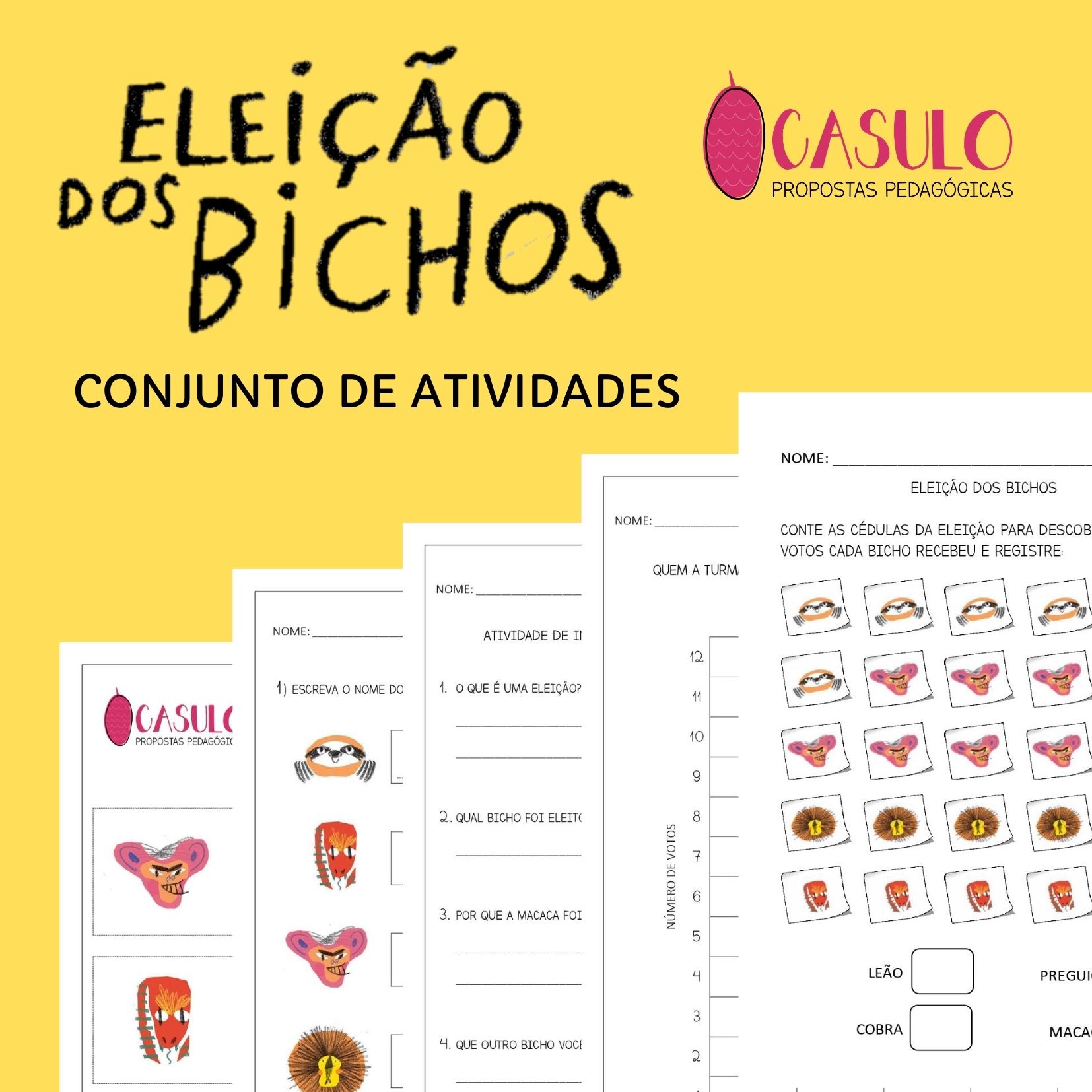 Read more about the article ELEIÇÃO DOS BICHOS: CONJUNTO DE ATIVIDADES