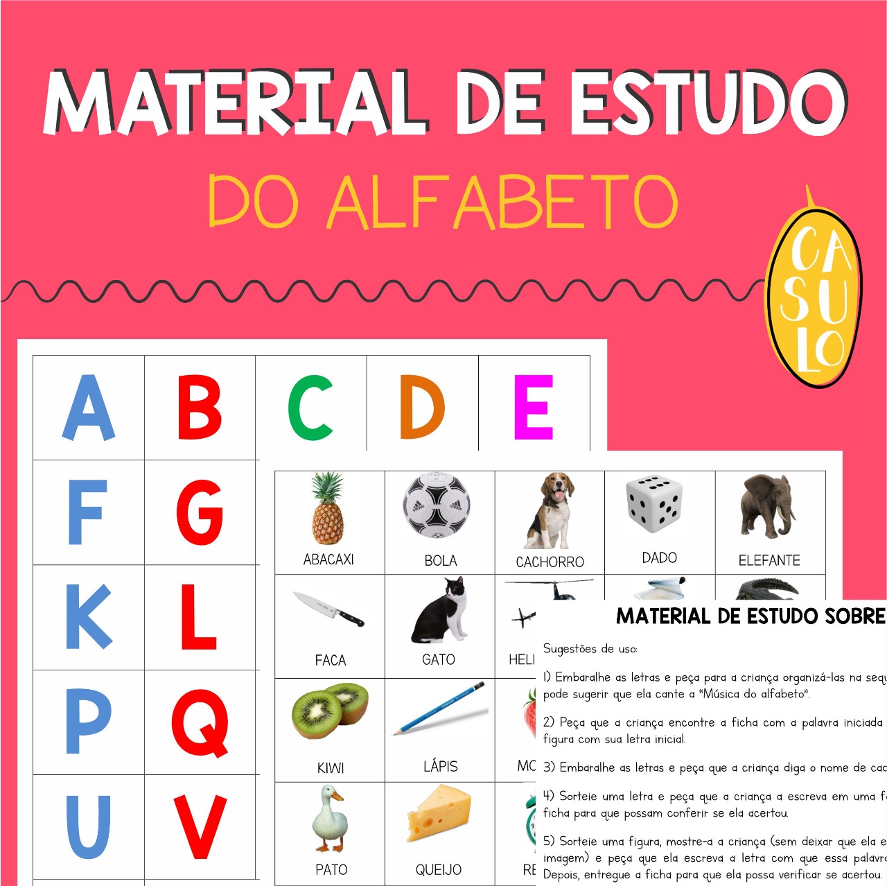 Read more about the article Material de estudo sobre o alfabeto – atividade com a família