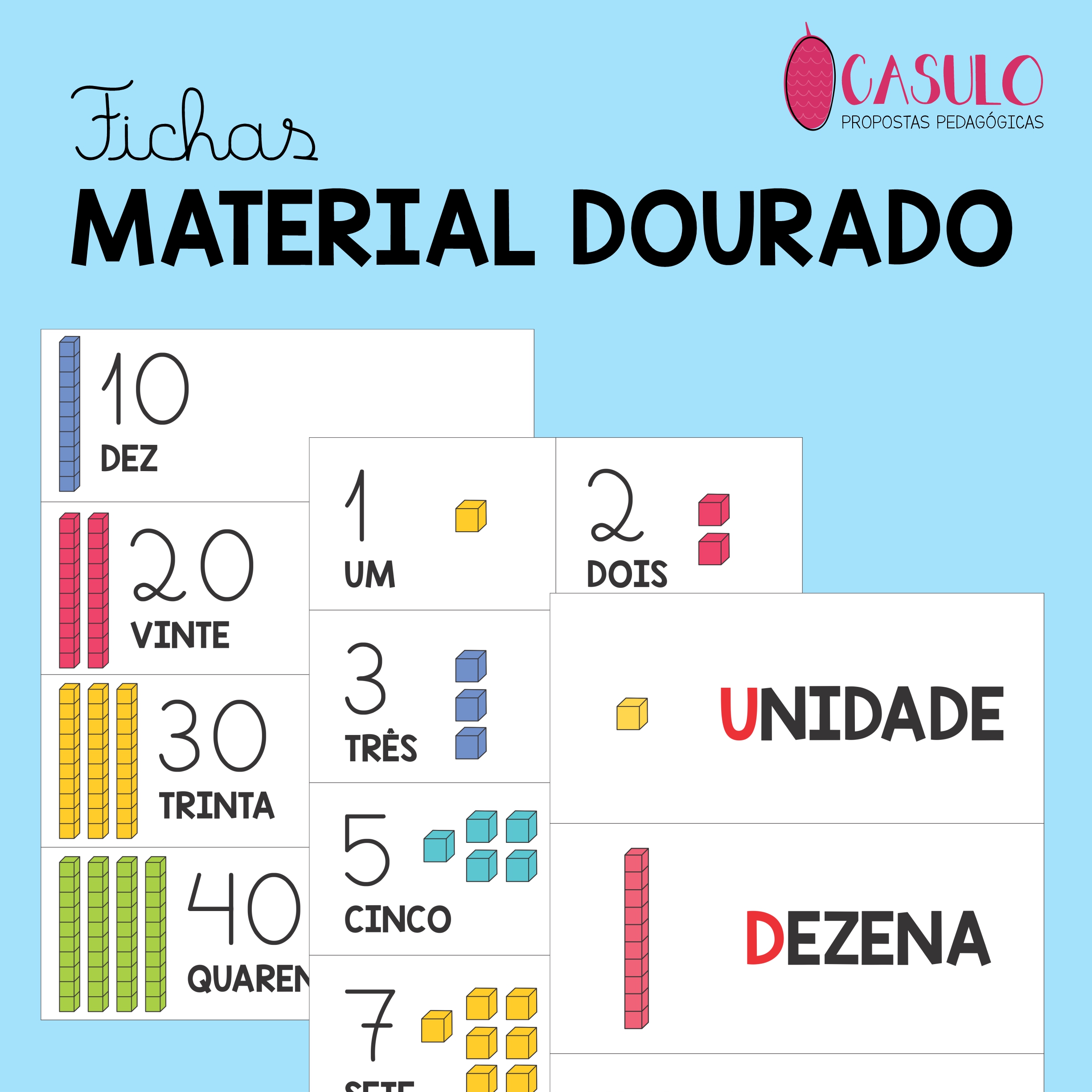 Read more about the article Fichas MATERIAL DOURADO